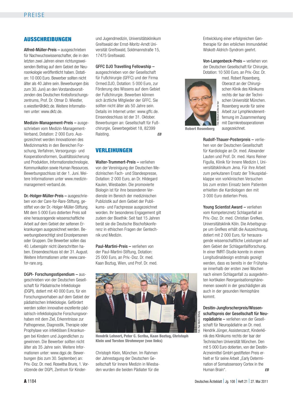 Vorschauseite 1: Ausschreibungen