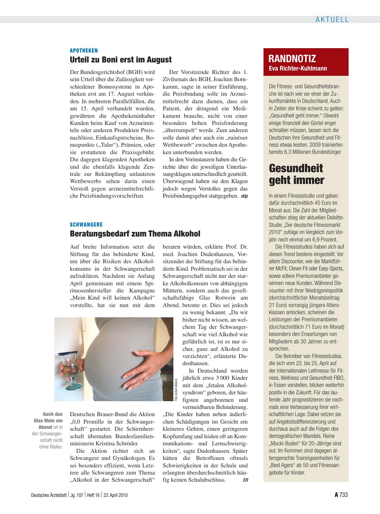 Vorschauseite 1: Apotheken: Urteil zu Boni erst im August
