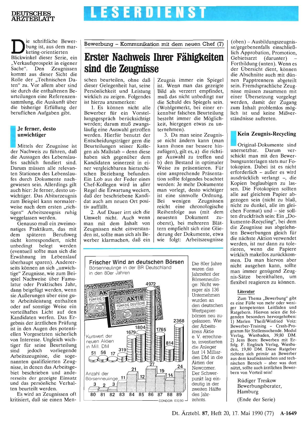 Vorschauseite 1: Frischer Wind an deutschen Börsen
