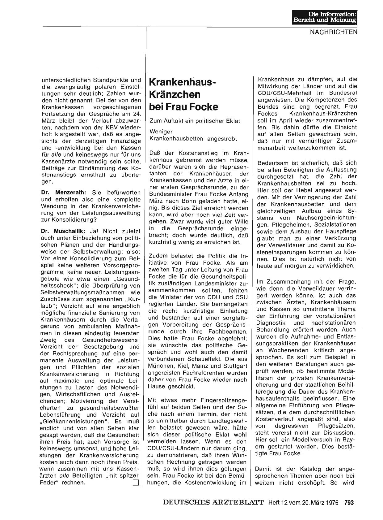 Vorschauseite 1: Krankenhaus-Kränzchen bei Frau Focke