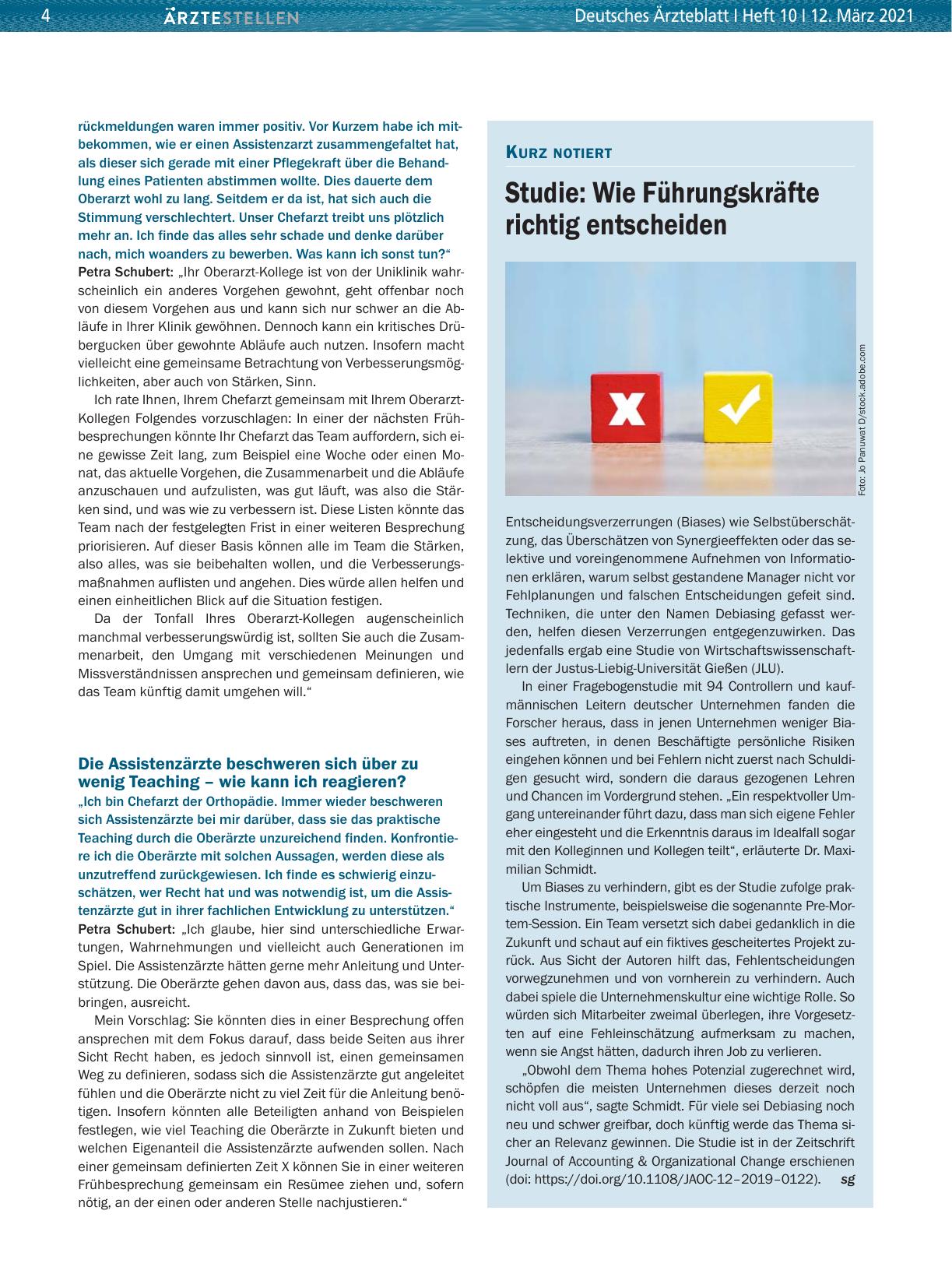 Vorschauseite 1: Studie: Wie Führungskräfte richtig entscheiden