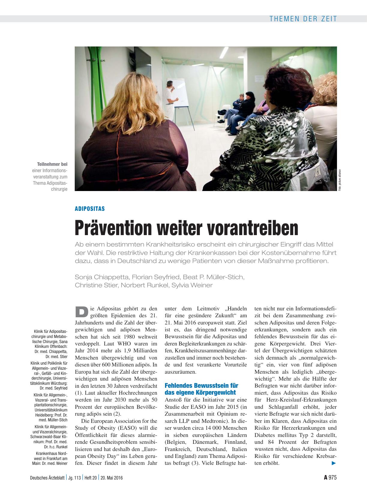 Vorschauseite 1: Adipositas: Prävention weiter vorantreiben