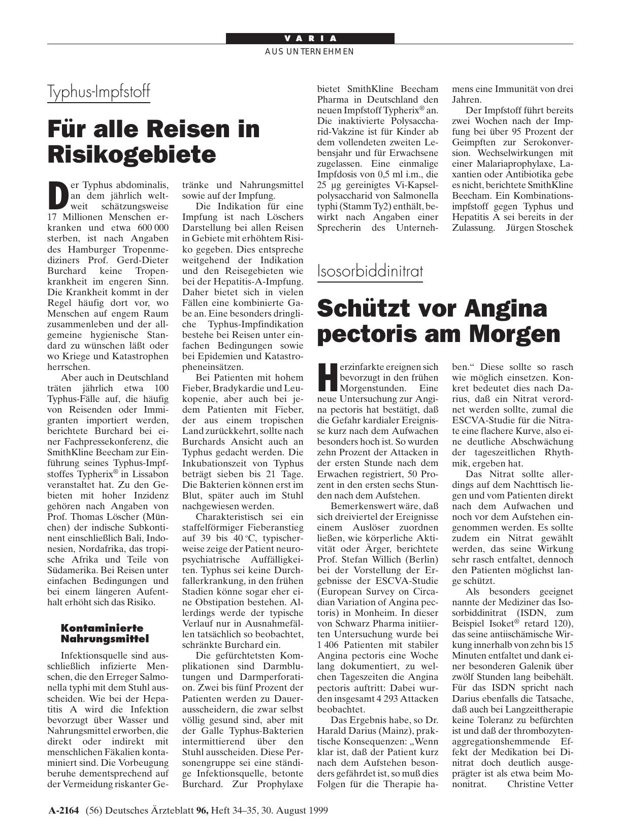 Vorschauseite 1: Isosorbiddinitrat: Schützt vor Angina pectoris am Morgen