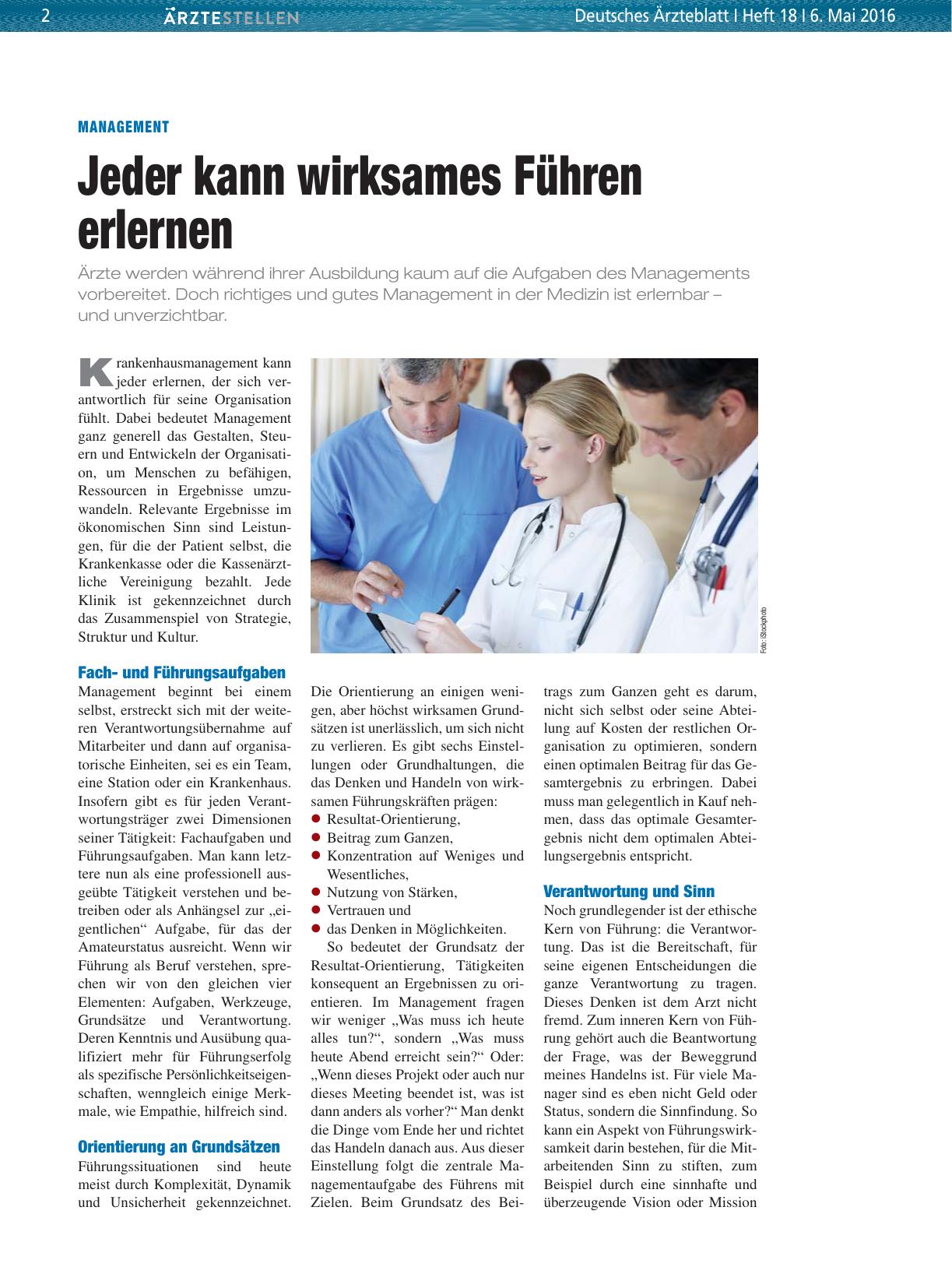 Vorschauseite 1: Management: Jeder kann wirksames Führen erlernen