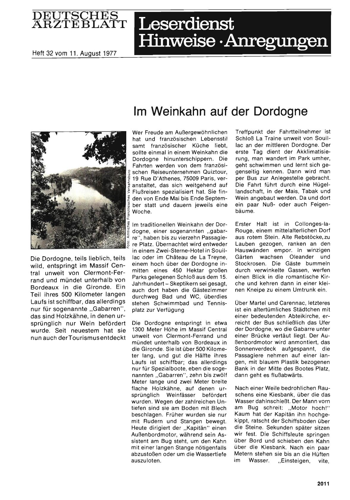 Vorschauseite 1: Im Weinkahn auf der Dordogne
