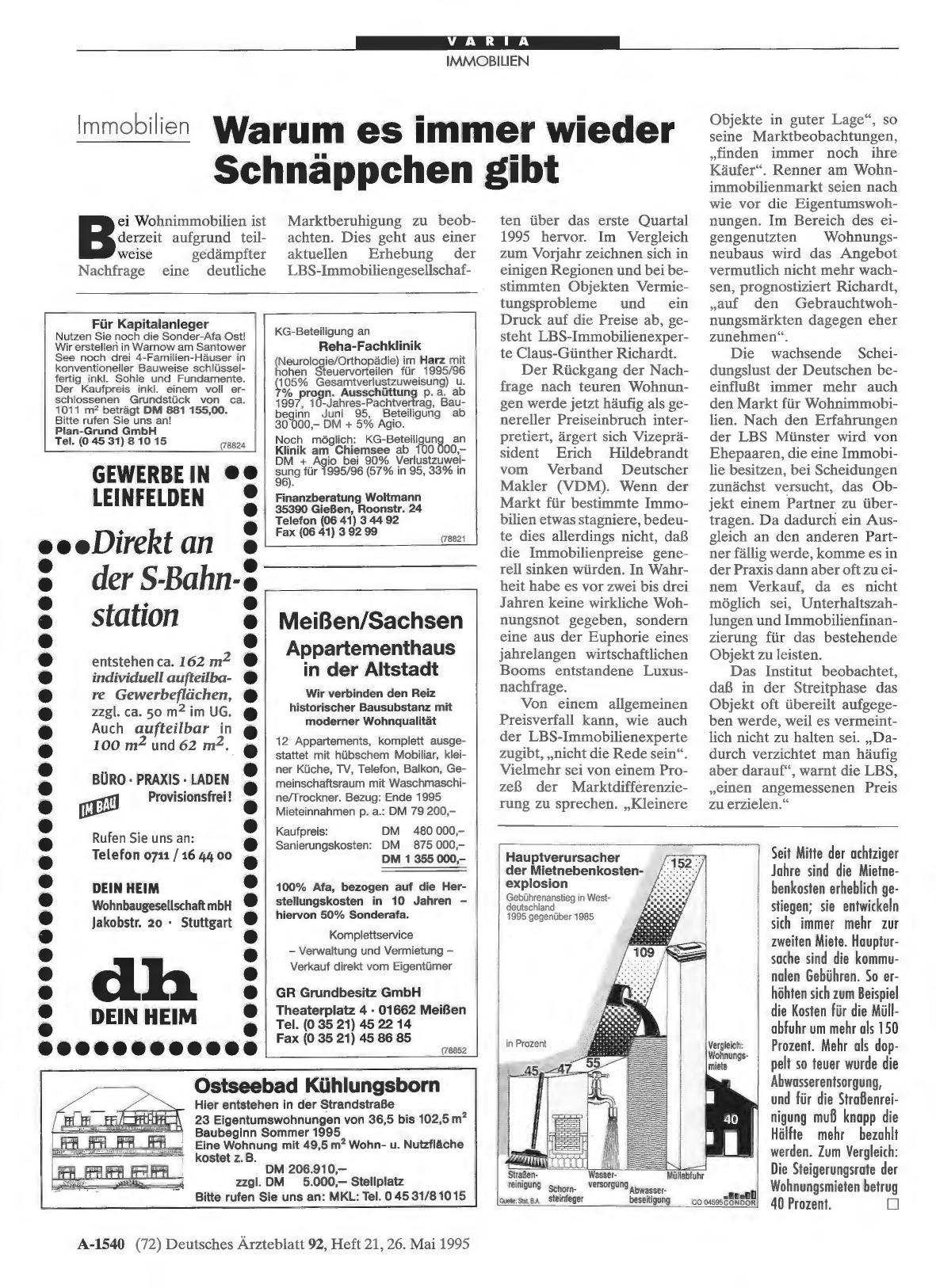 Vorschauseite 1: Immobilien: Warum es immer wieder Schnäppchen gibt