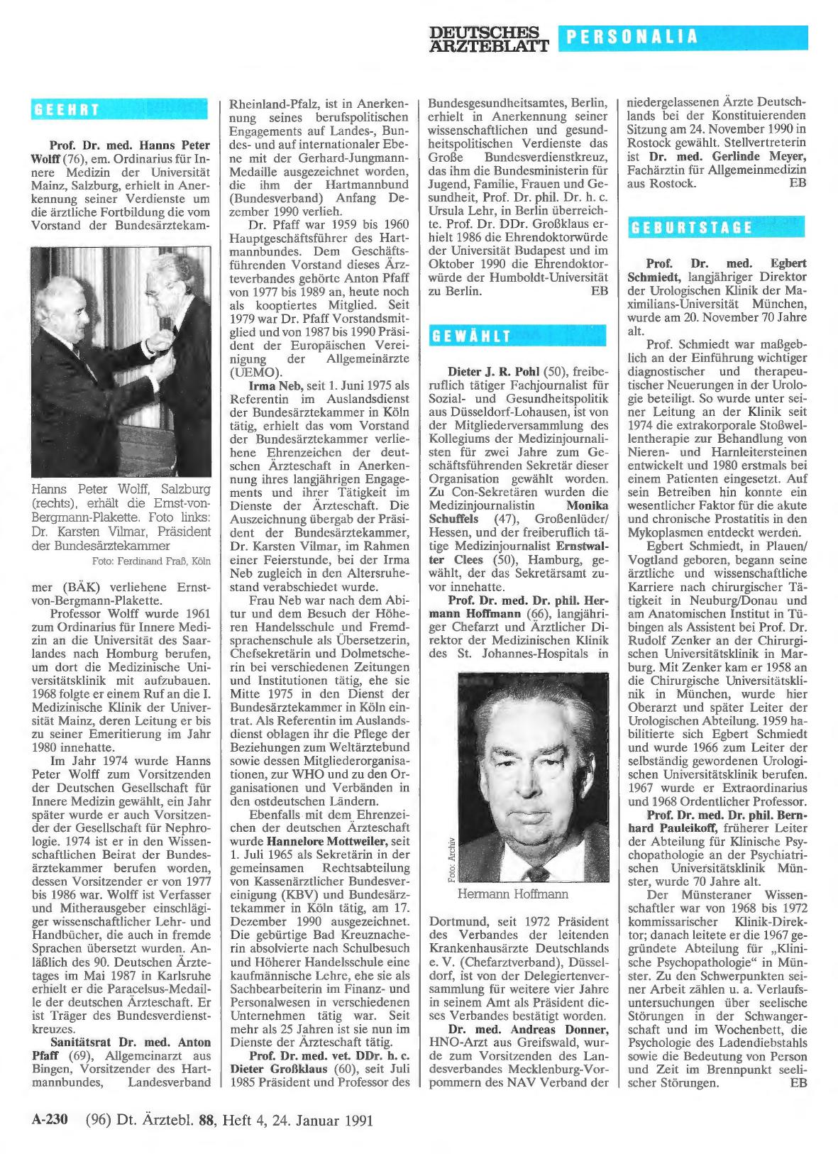 Vorschauseite 1: Geehrt