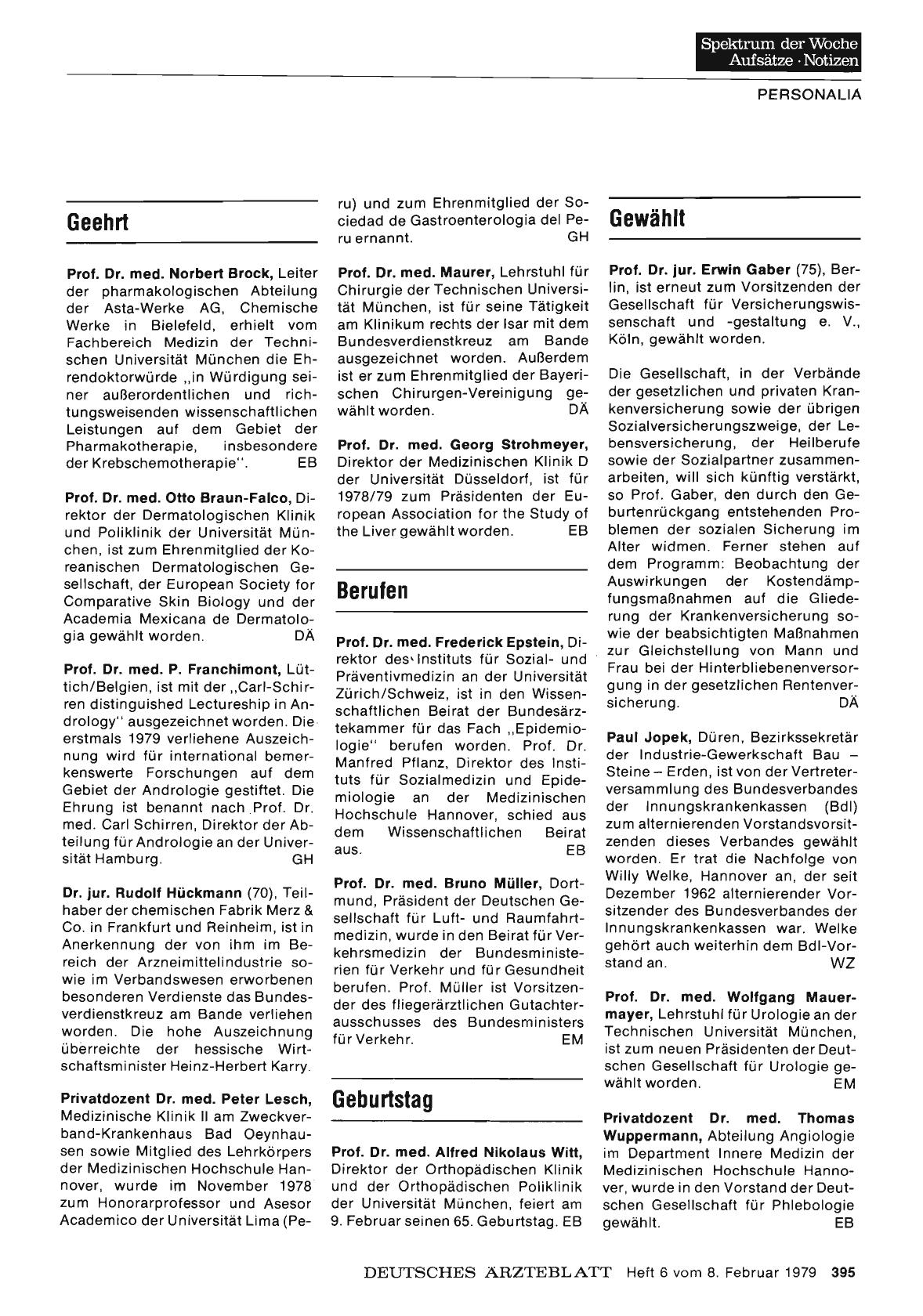 Vorschauseite 1: Geehrt