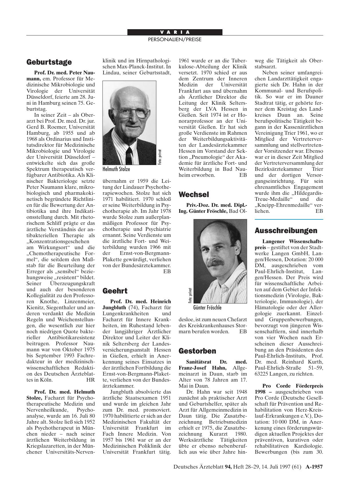Vorschauseite 1: Geehrt