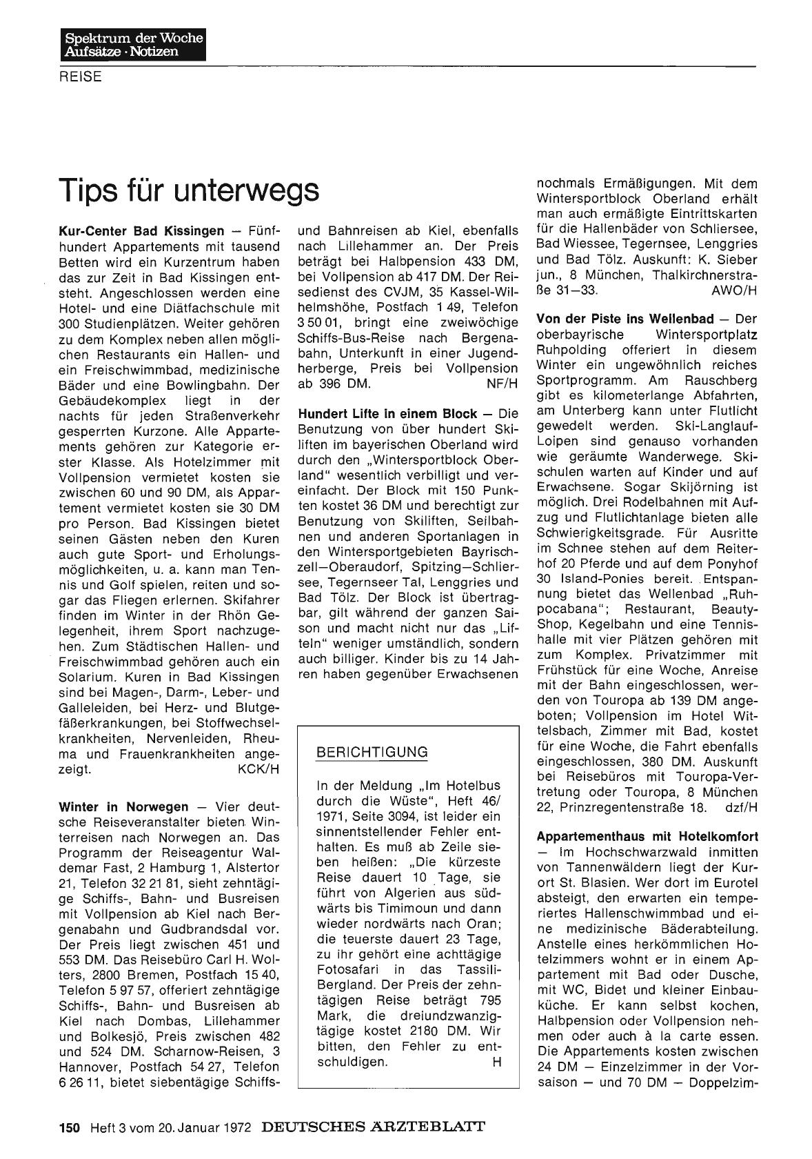 Vorschauseite 1: Tips für unterwegs