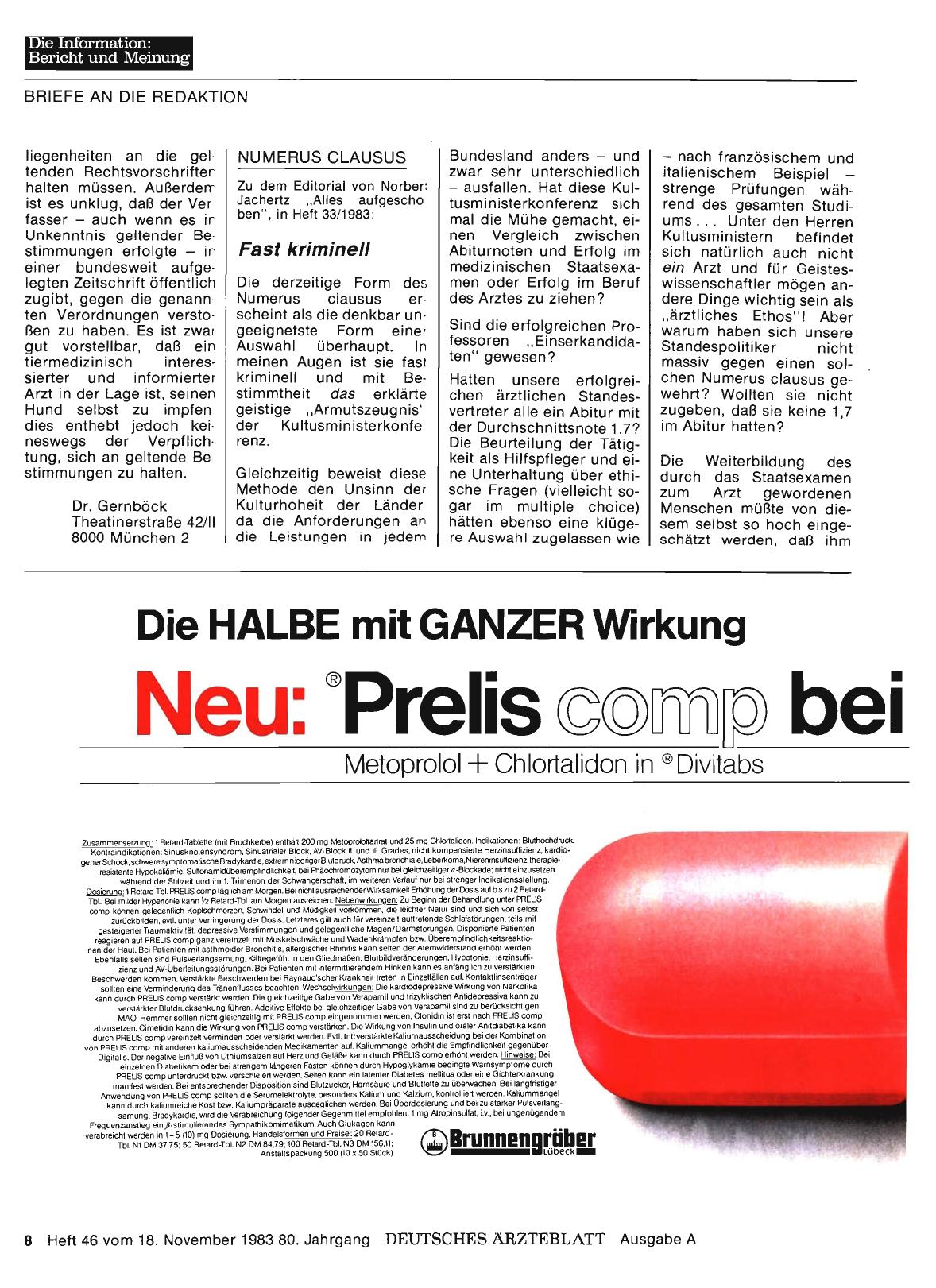 Vorschauseite 1: NUMERUS CLAUSUS: Fast kriminell