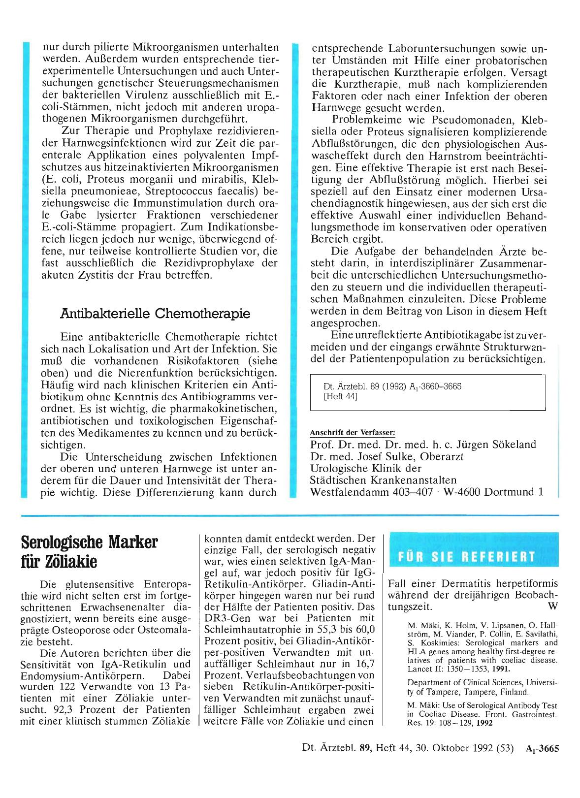 Vorschauseite 1: Serologische Marker für Zöliakie