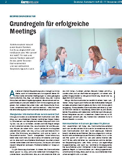 Vorschauseite 1: Besprechungskultur: Grundregeln für erfolgreiche Meetings