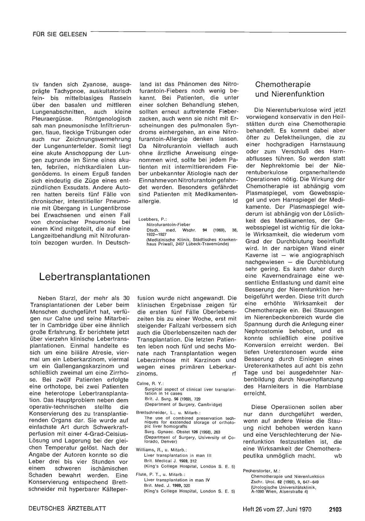 Vorschauseite 1: Lebertransplantationen