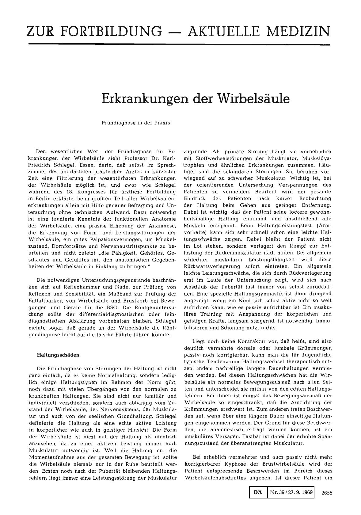 Vorschauseite 1: Erkrankungen der Wirbelsäule