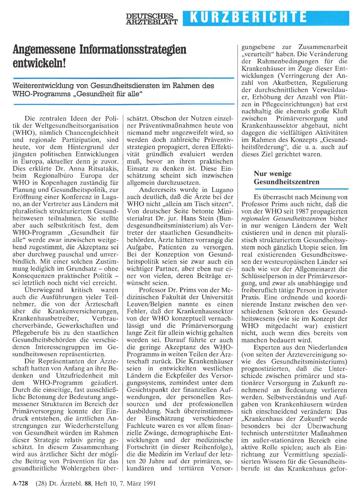 Vorschauseite 1: Angemessene Informationsstrategien entwickeln!