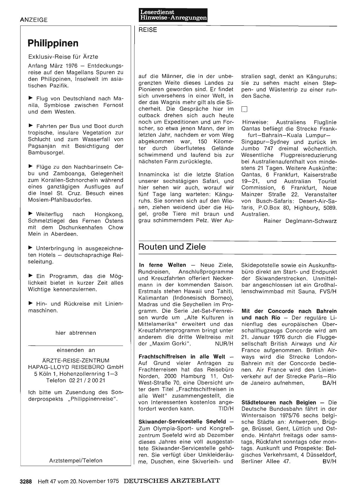 Vorschauseite 1: Routen und Ziele