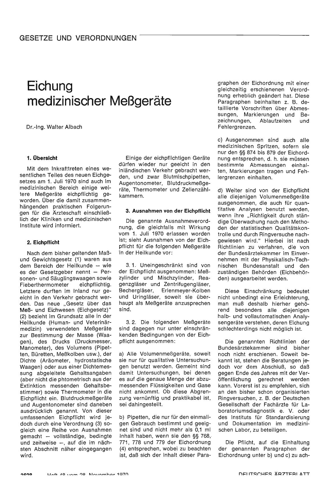 Vorschauseite 1: Eichung medizinischer Meßgeräte