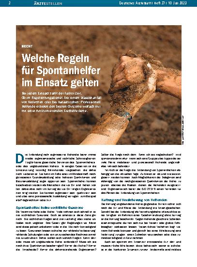 Vorschauseite 1: Richtig: Welche Regeln für Spontanhelfer im Einsatz gelten