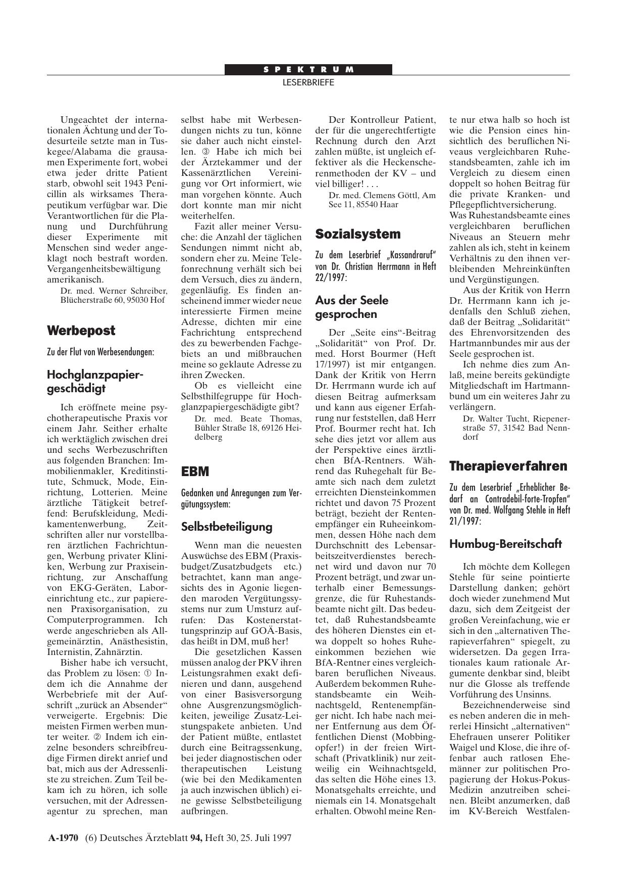 Vorschauseite 1: EBM: Selbstbeteiligung