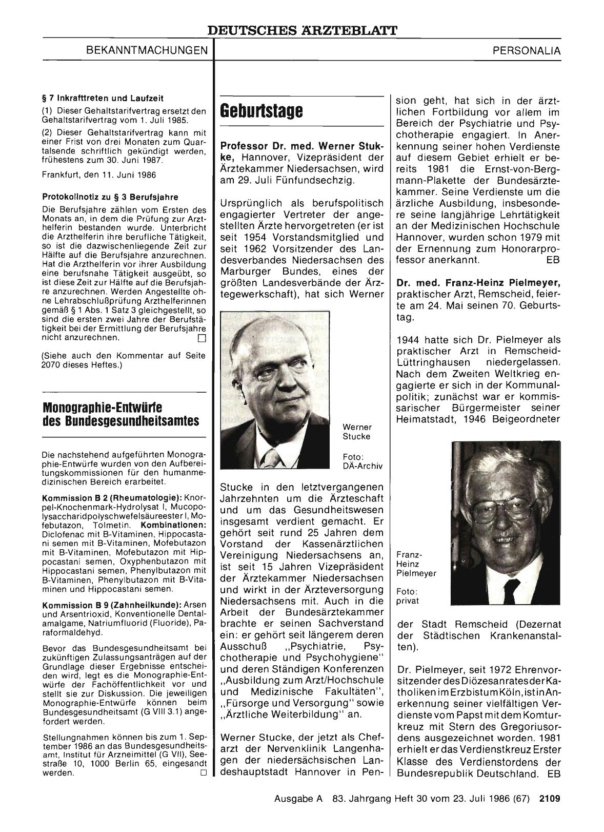 Vorschauseite 1: Geburtstage