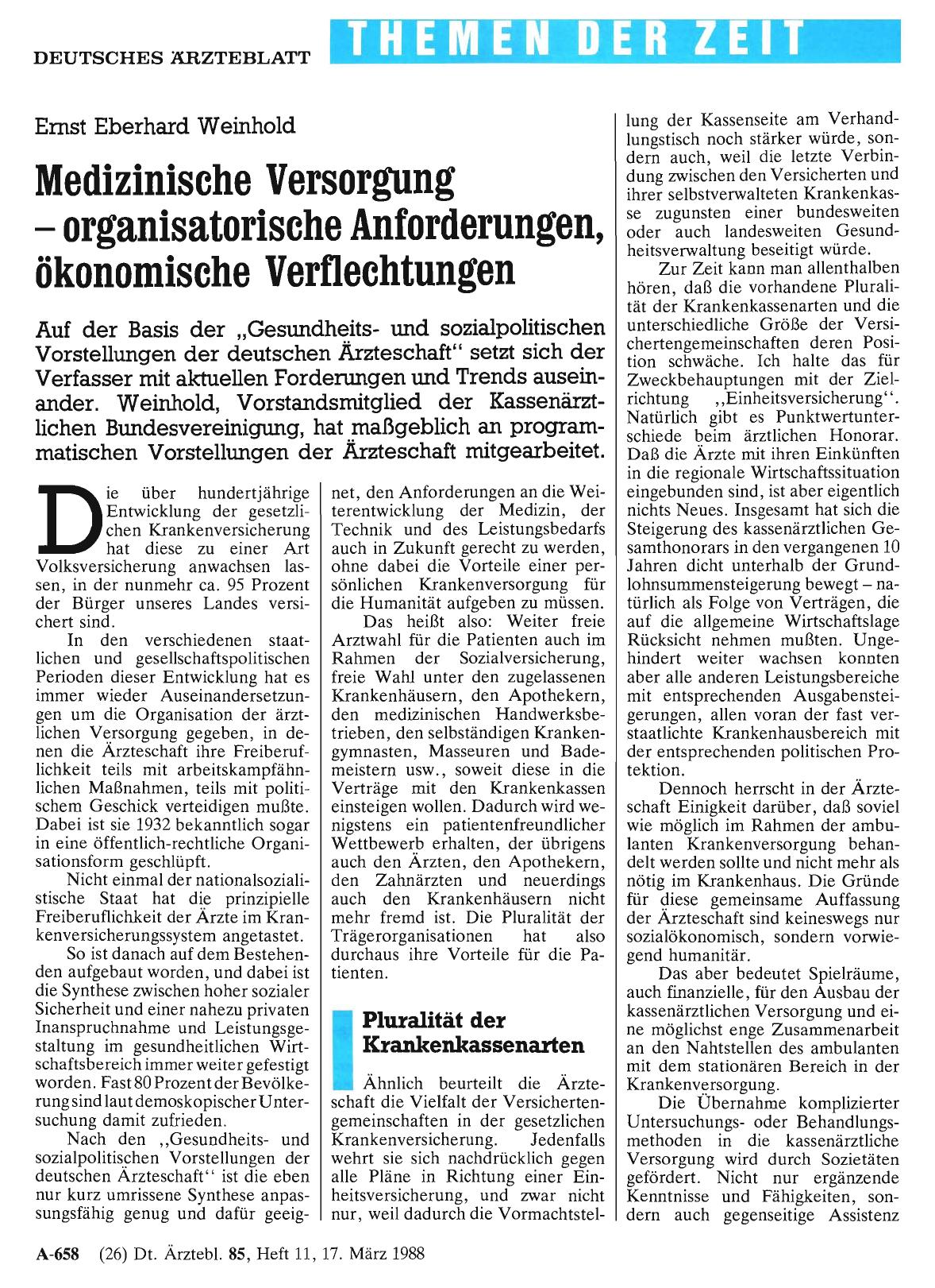 Vorschauseite 1: Medizinische Versorgung - organisatorische Anforderungen - ökonomische Verflechtungen