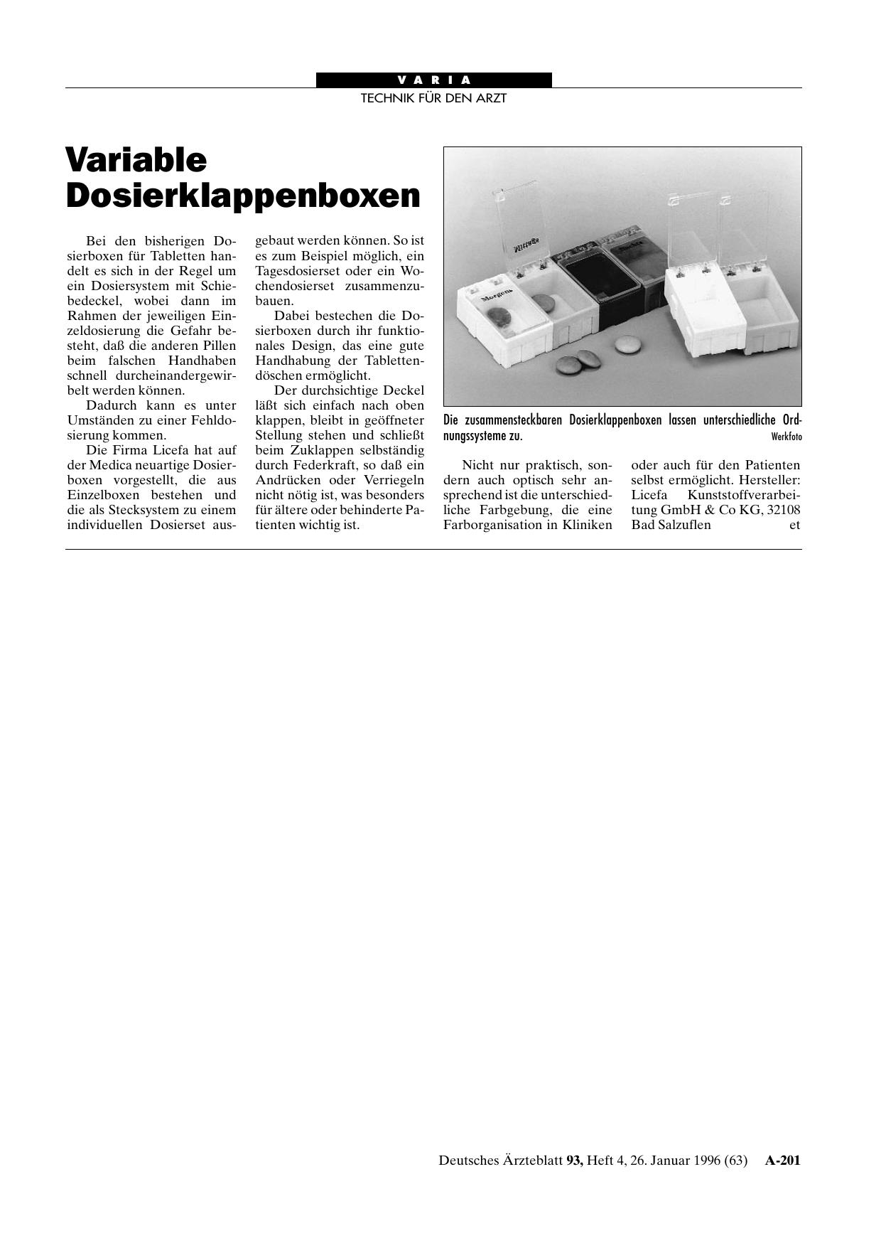 Vorschauseite 1: Variable Dosierklappenboxen