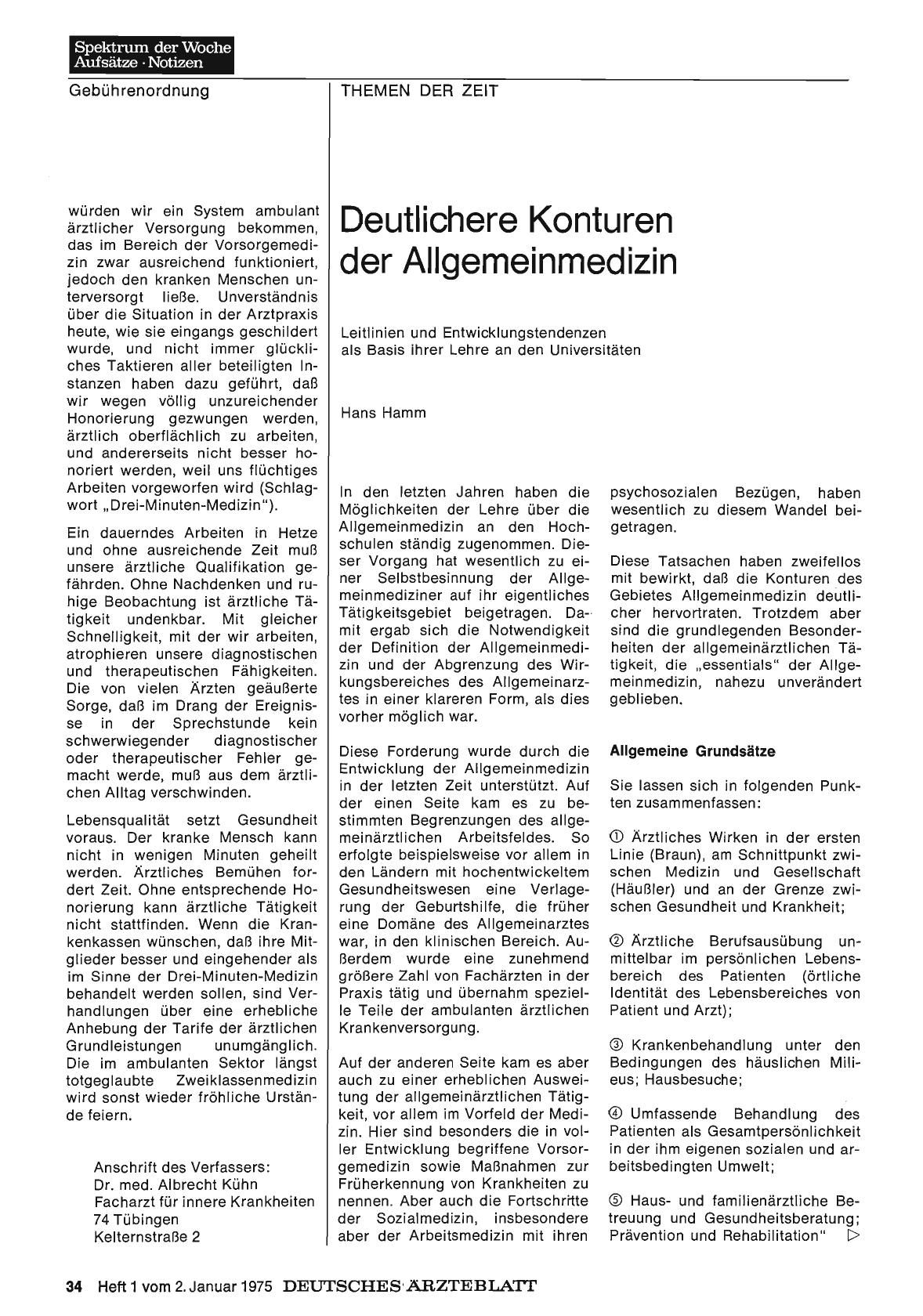 Vorschauseite 1: Deutlichere Konturen der Allgemeinmedizin