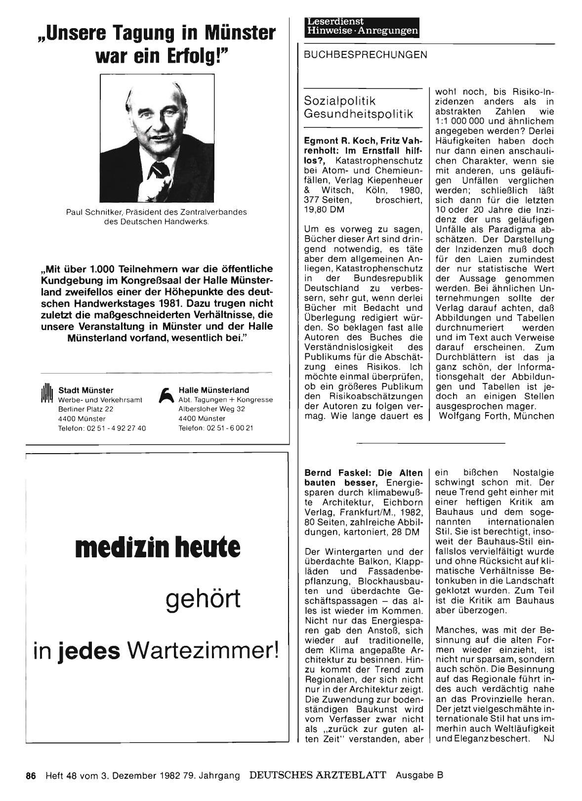 Vorschauseite 1: Sozialpolitik - Gesundheitspolitik: Egmont R. Koch, Fritz Vahrenholt: Im Ernstfall hilflos?