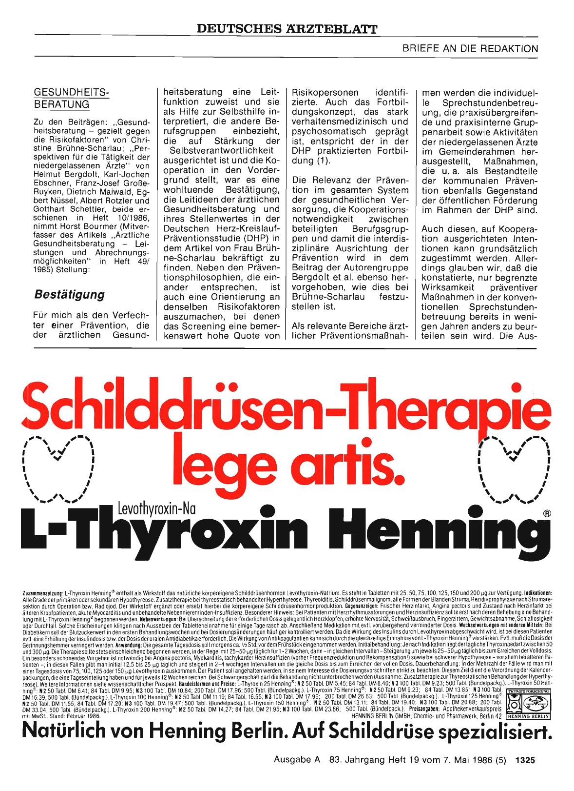 Vorschauseite 1: GESUNDHEITSBERATUNG: Bestätigung