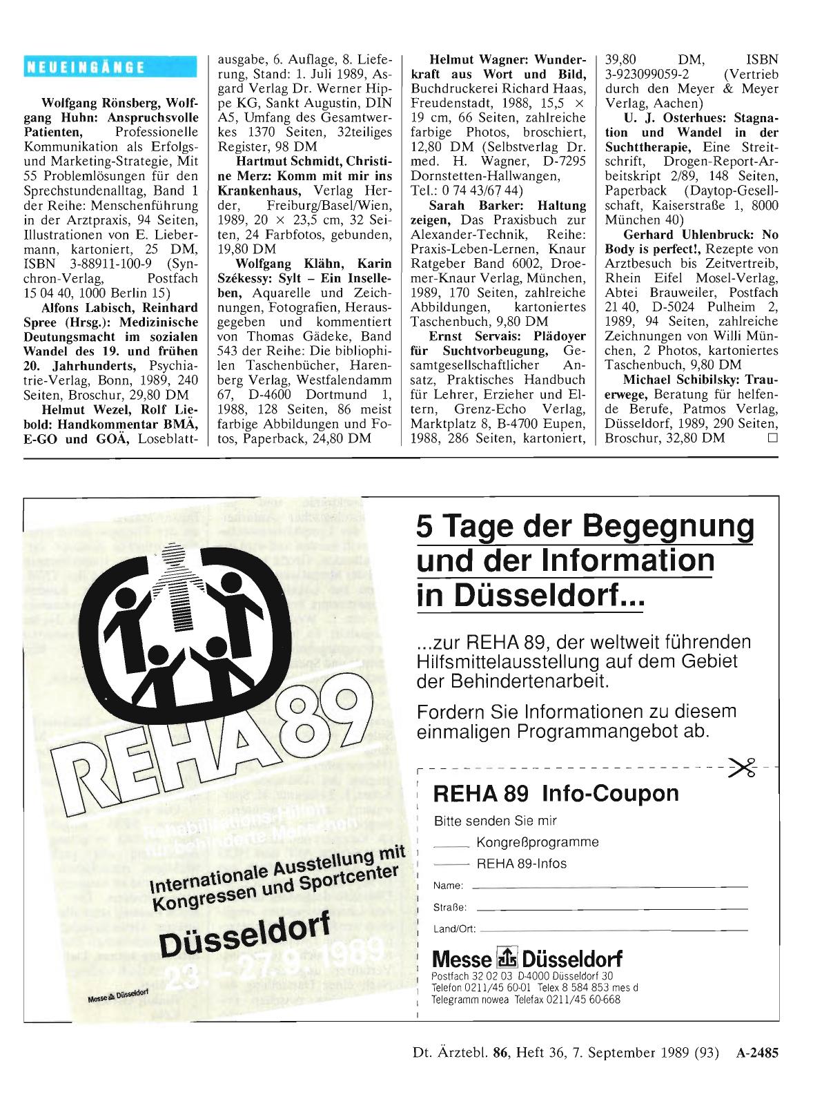 Vorschauseite 1: Neueingänge