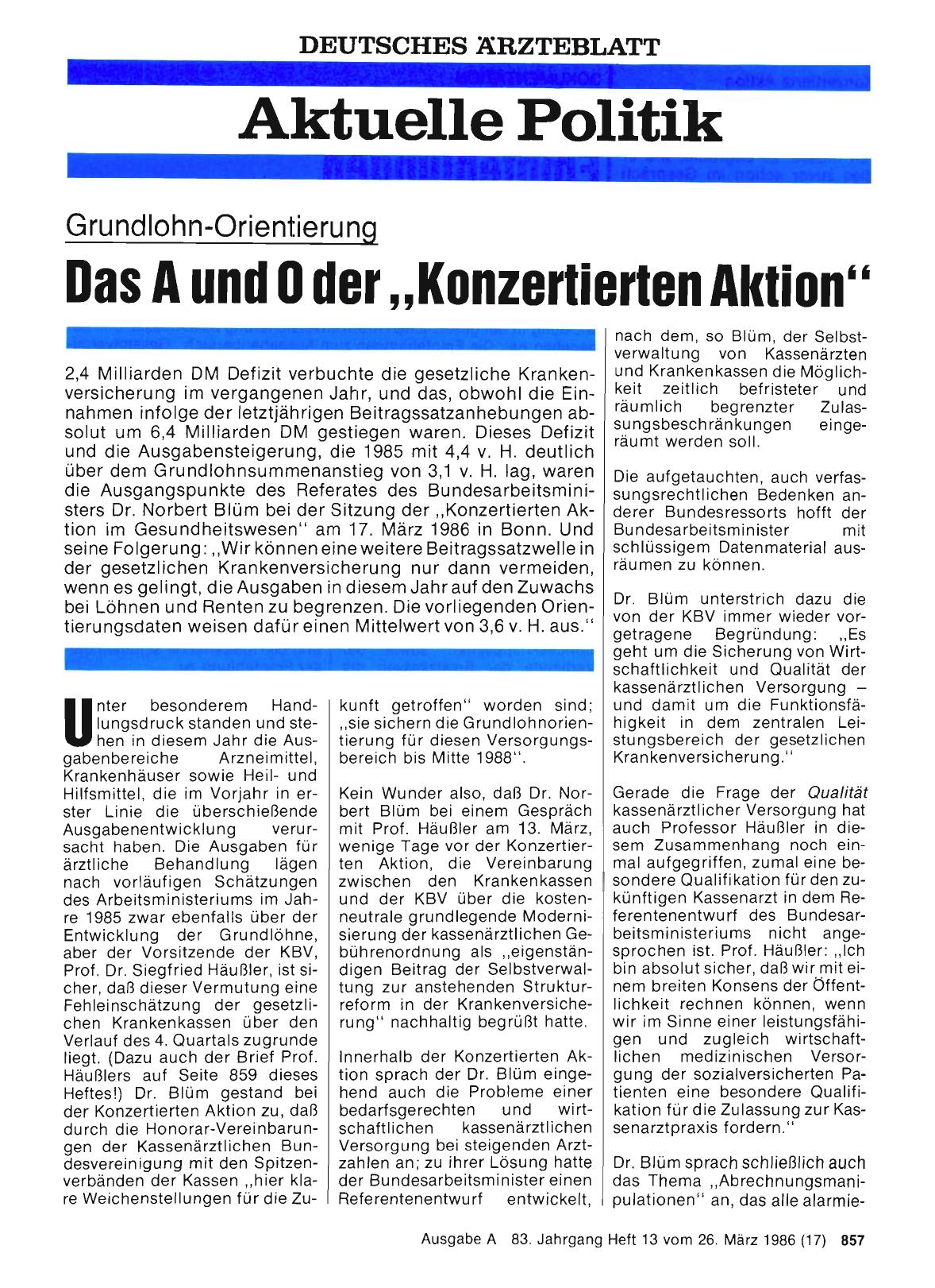 Vorschauseite 1: Grundlohn-Orientierung: Das A und 0 der „Konzertierten Aktion“