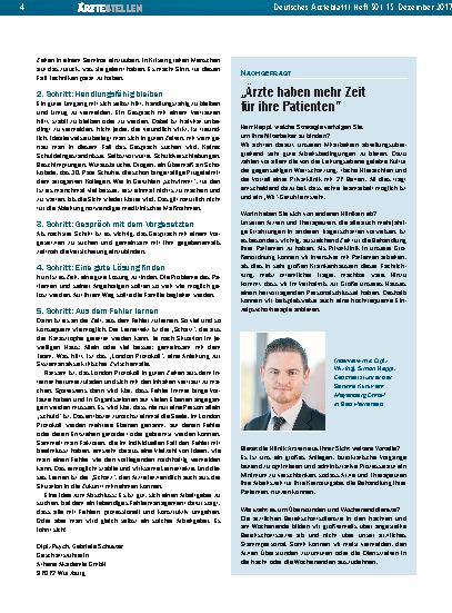 Vorschauseite 1: „Ärzte haben mehr Zeit für ihre Patienten“