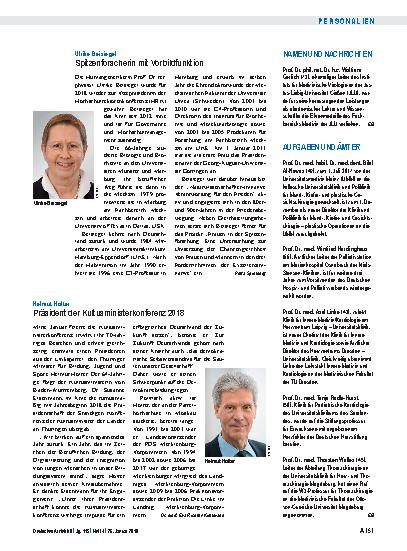 Vorschauseite 1: Namen und Nachrichten