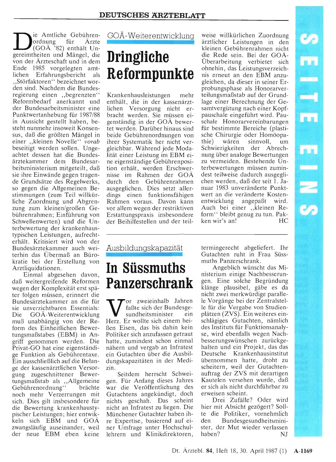 Vorschauseite 1: GOÄ-Weiterentwicklung: Dringliche Reformpunkte