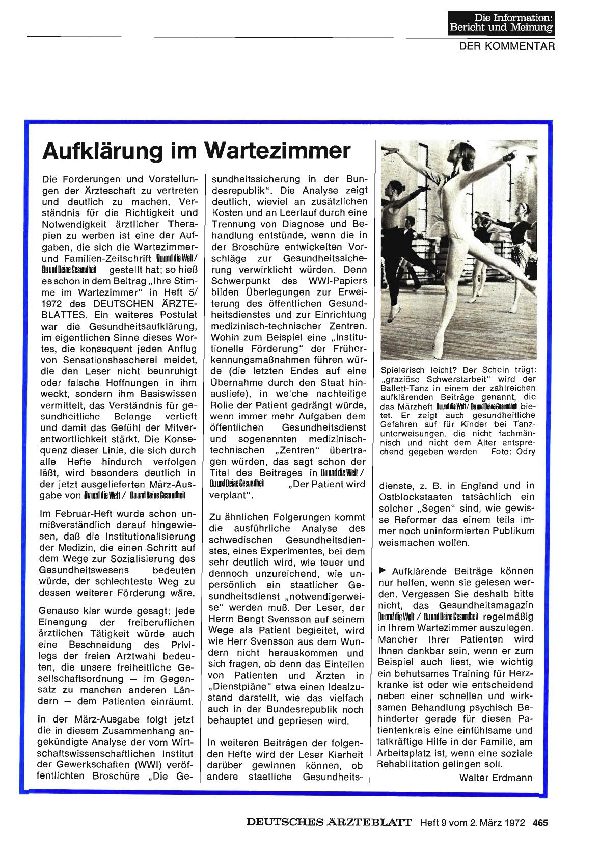 Vorschauseite 1: Aufklärung im Wartezimmer