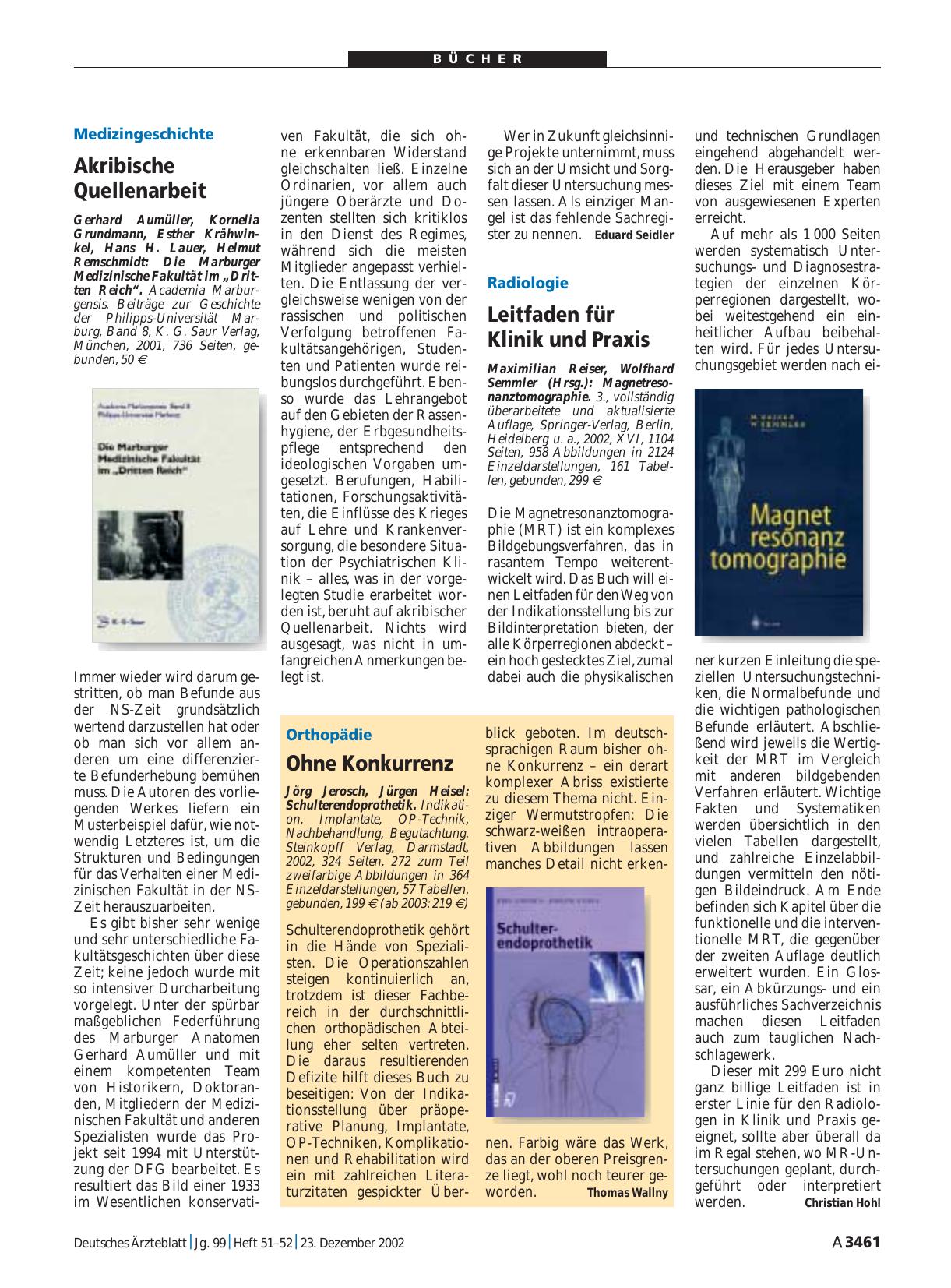 Vorschauseite 1: Magnetresonanztomographie