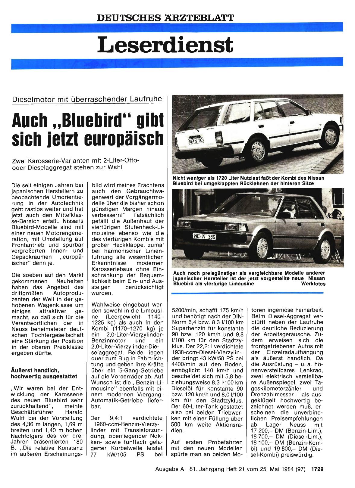 Vorschauseite 1: Auch „Bluebird“ gibt sich jetzt europäisch