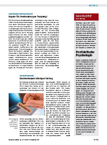 Vorschauseite 1: Randnotiz: Postfaktische Psychologie