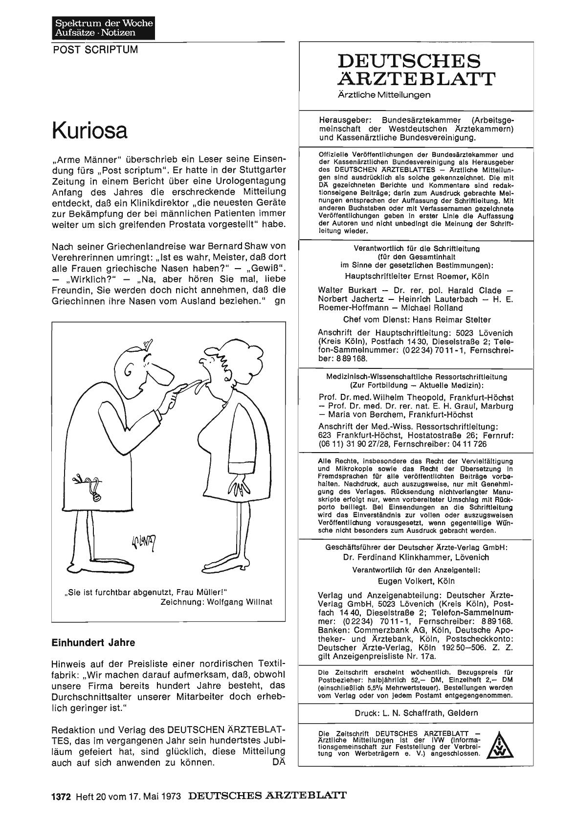 Vorschauseite 1: Kuriosa