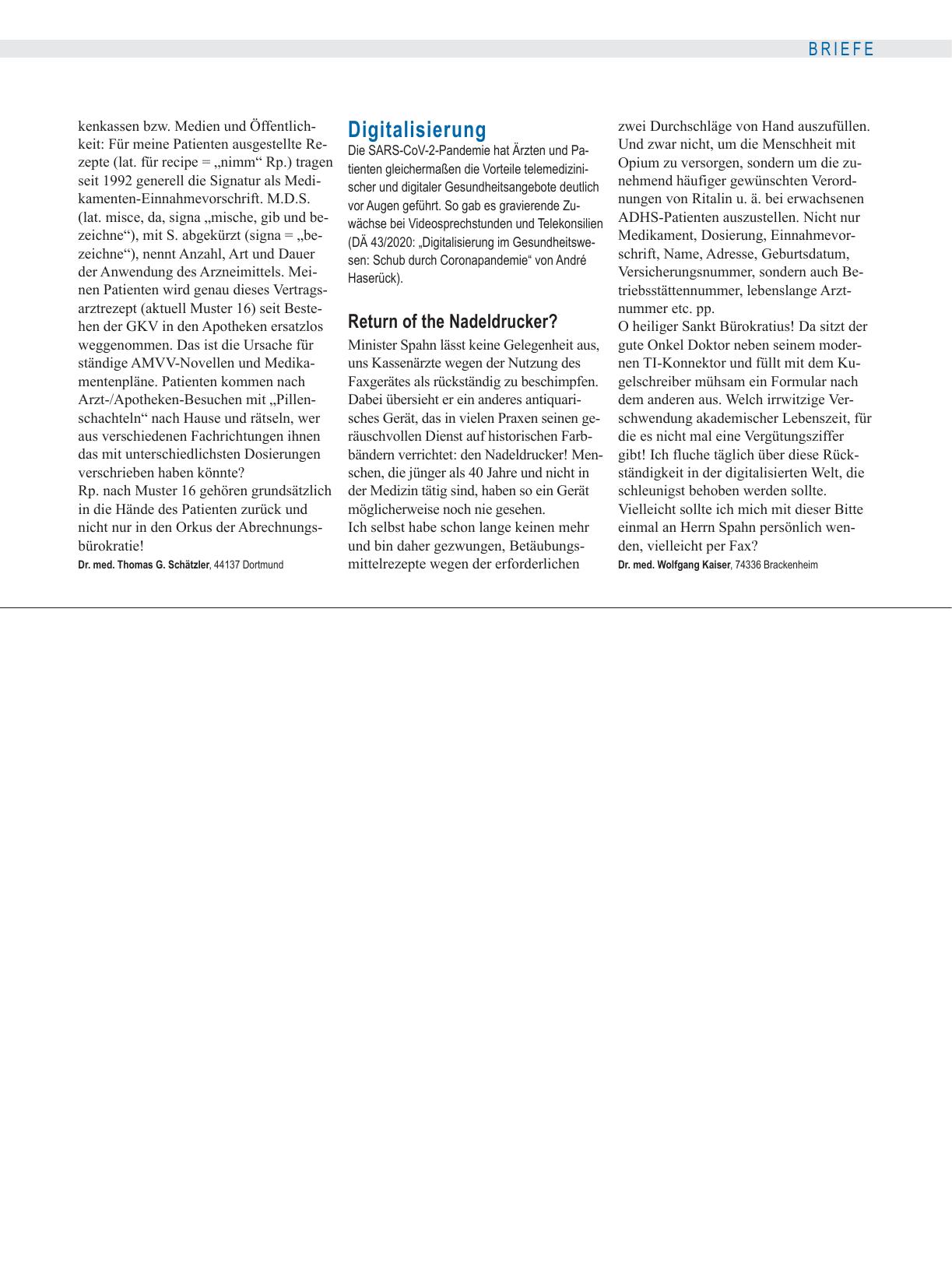 Vorschauseite 1: Digitalisierung: Return of the Nadeldrucker?