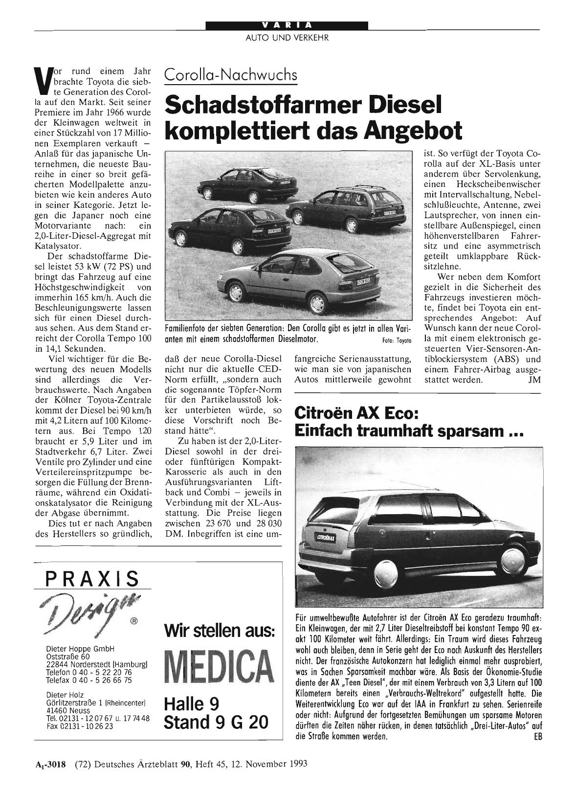 Vorschauseite 1: Citroen AX Eco: Einfach traumhaft sparsam. ..