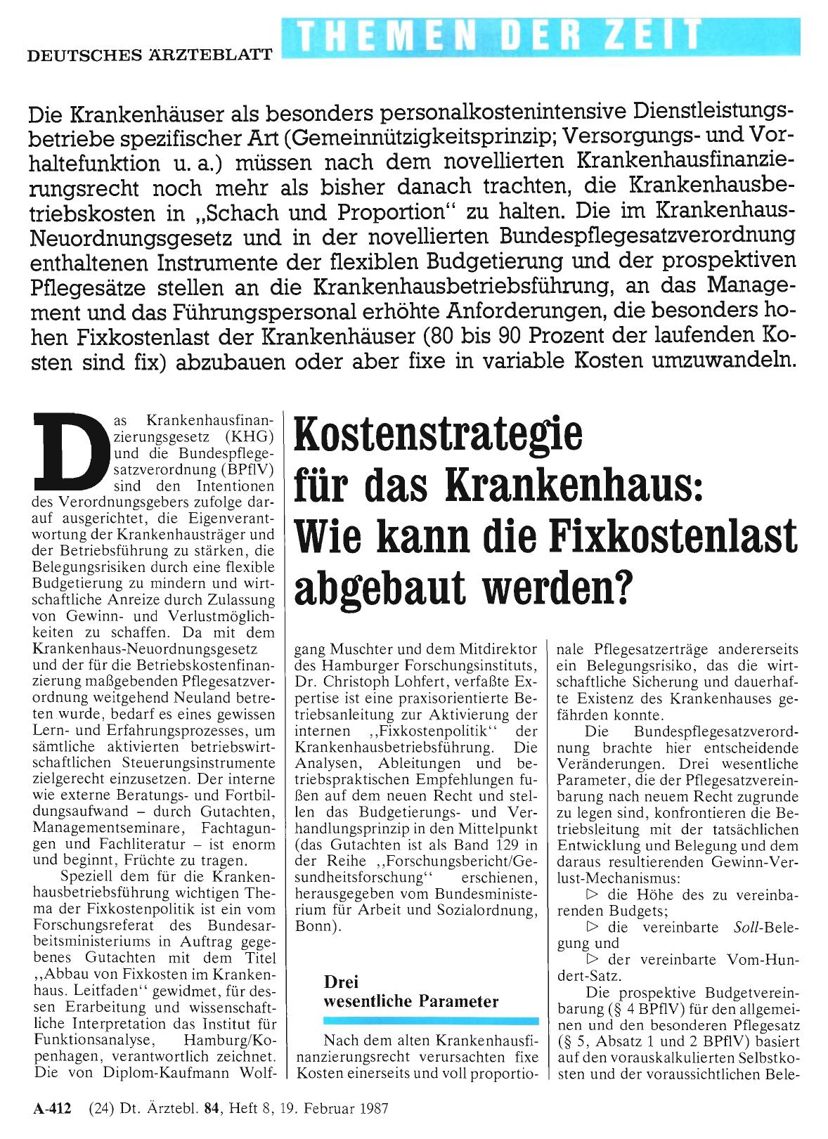 Vorschauseite 1: Kostenstrategie für das Krankenhaus: Wie kann die Fixkostenlast abgebaut werden?