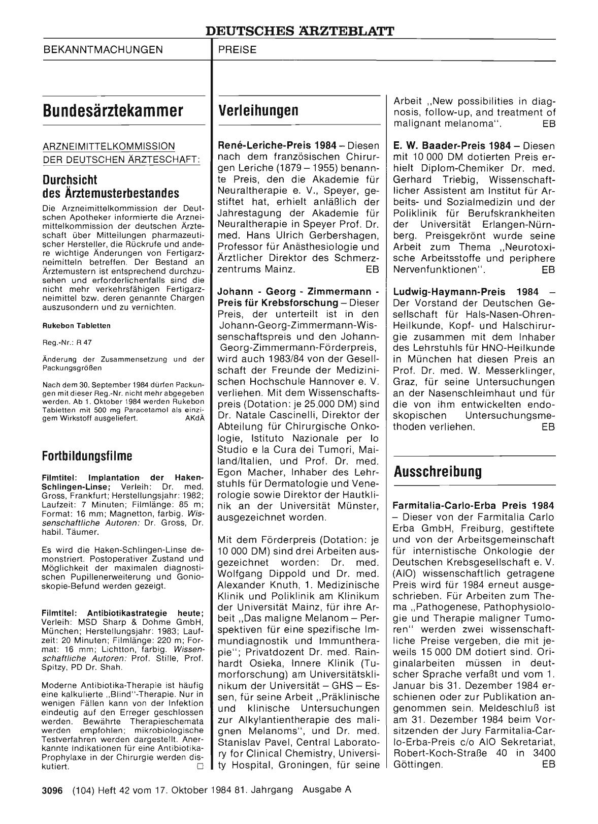 Vorschauseite 1: Fortbildungsfilme