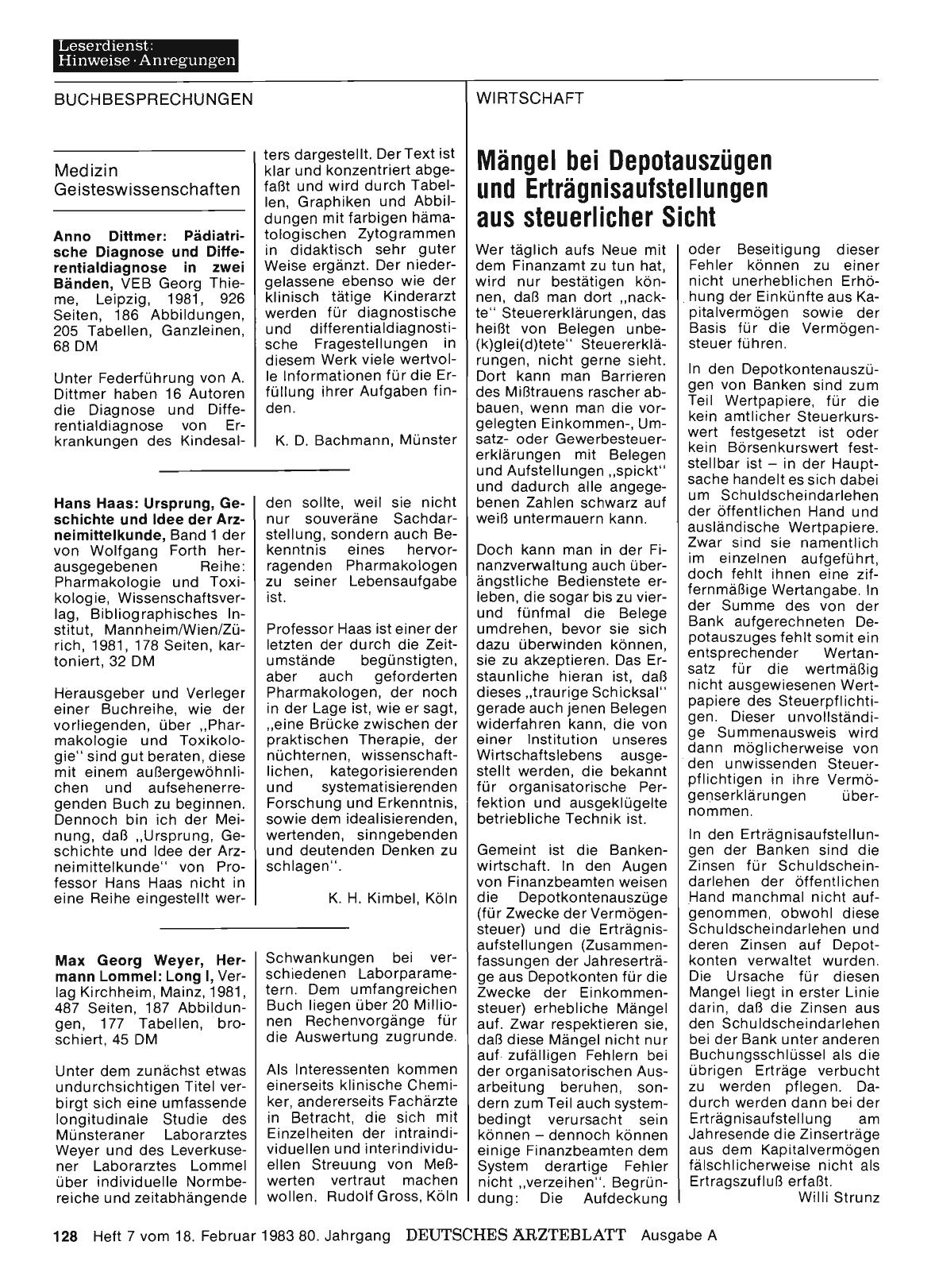 Vorschauseite 1: Medizin — Geisteswissenschaften