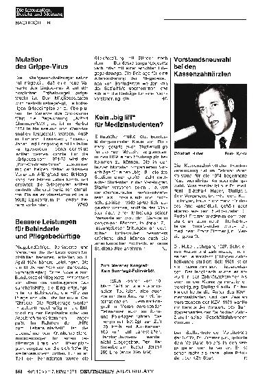 Vorschauseite 1: Vorstandsneuwahl bei den Kassenzahnärzten