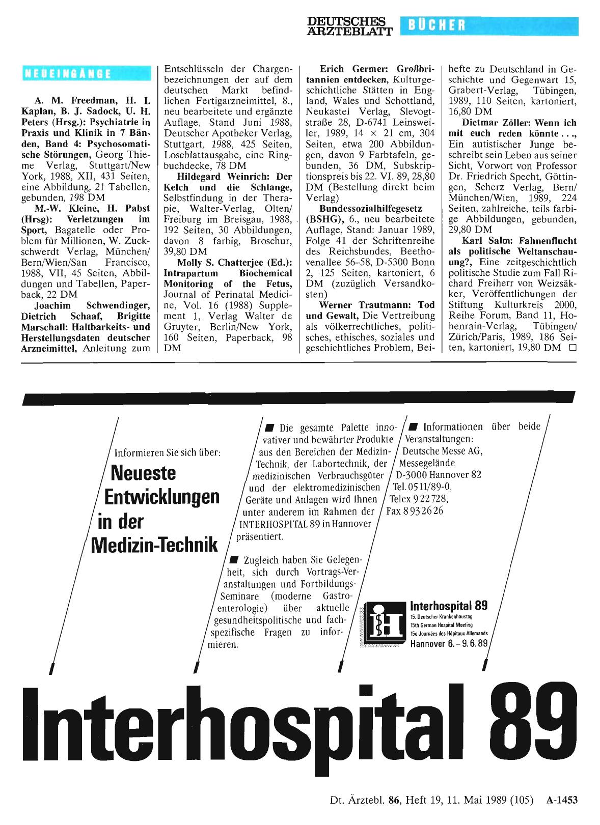 Vorschauseite 1: Neueingänge