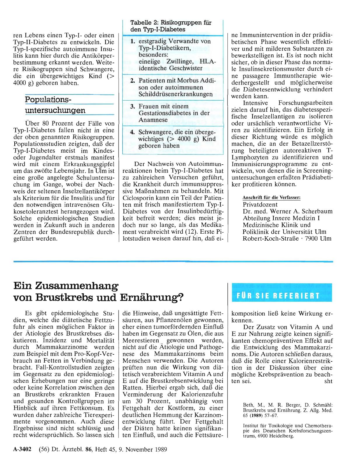 Vorschauseite 1: Ein Zusammenhang von Brustkrebs und Ernährung?