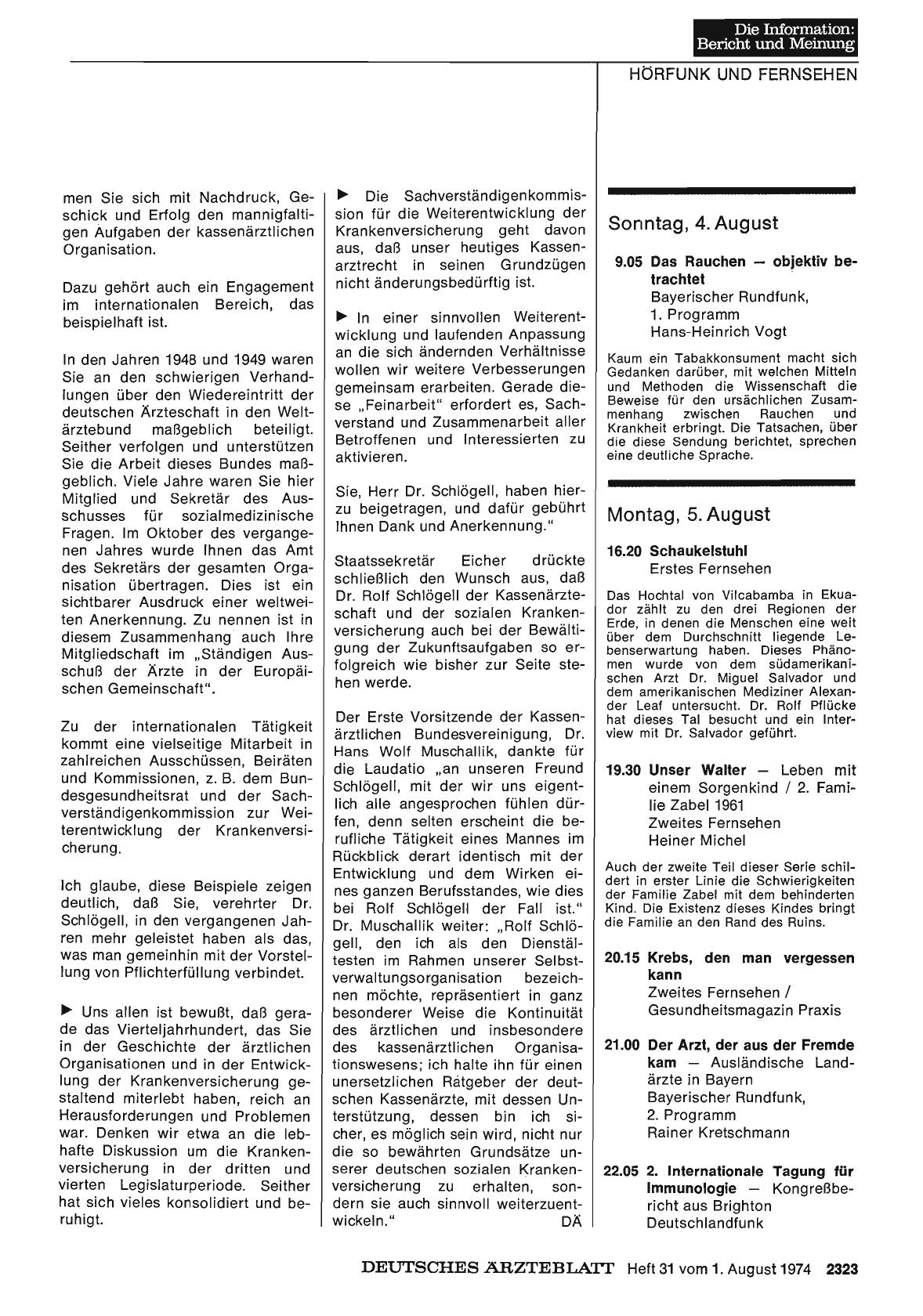 Vorschauseite 1: Hörfunk und Fernsehen