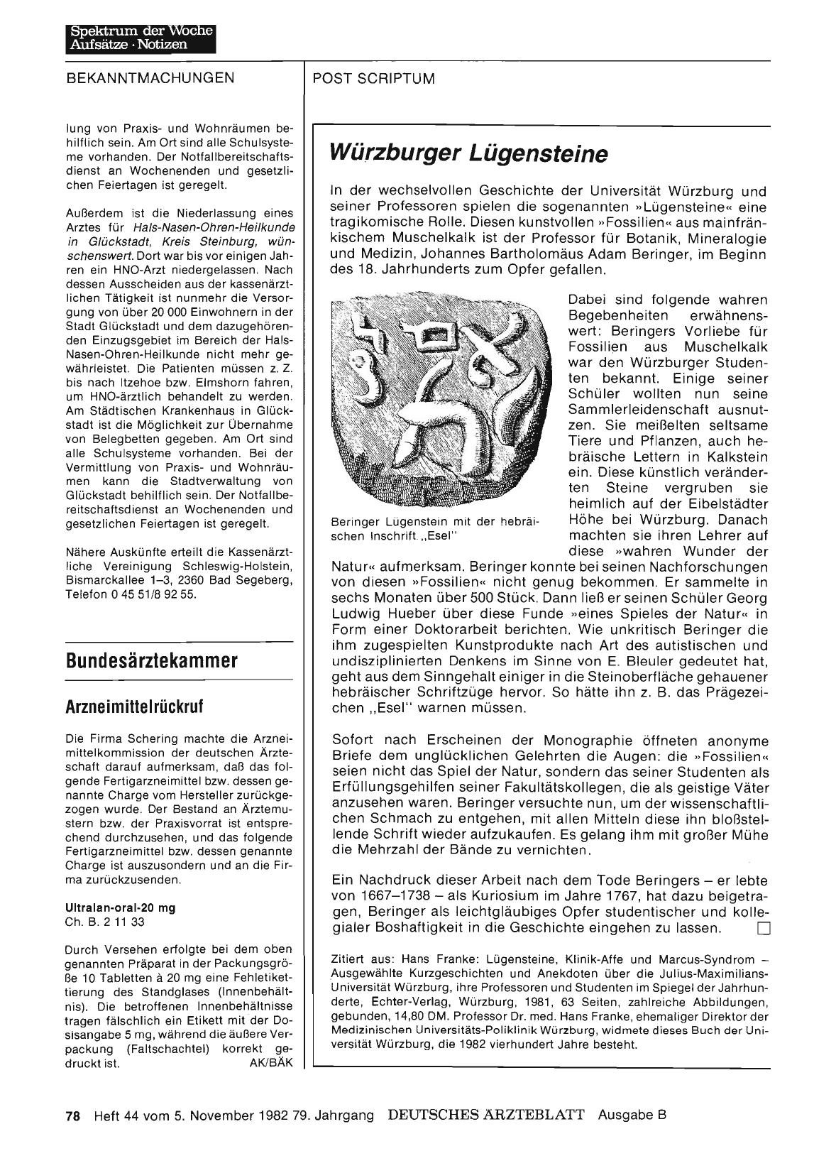 Vorschauseite 1: Bundesärztekammer: Arzneimittelrückruf